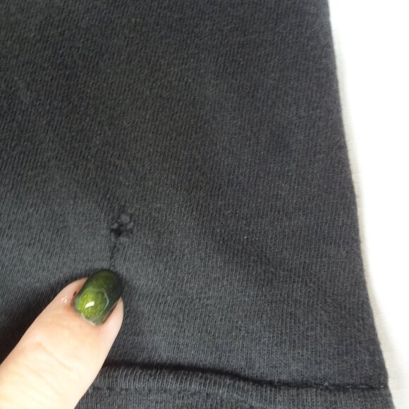 VINTAGE - NIRVANA MUDDY BANKS WISHKAH BLACK MEDIUM T-SHIRT L202 (HOLES C PICS) - Picture 11 of 13